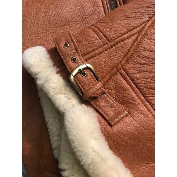 Genuine Sheepskin Bomber Jacket - Picture 12 of 16